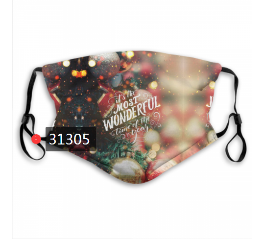 2020 Merry Christmas Dust mask with filter 118->mlb dust mask->Sports Accessory